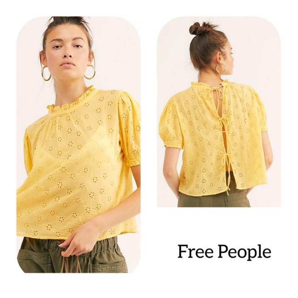 Free People Letters to Juliet Eyelet Blouse